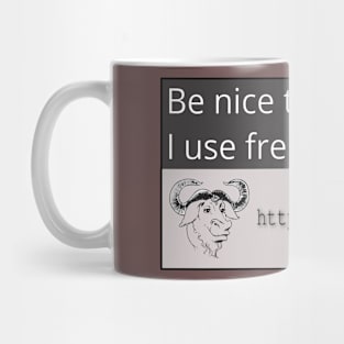 I use free software Mug